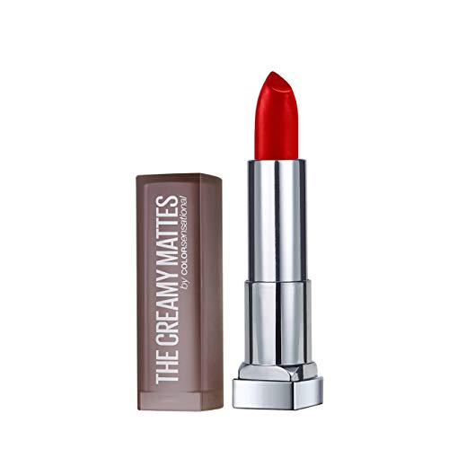 Image of Maybelline New York Color Sensational Creamy Matte Lipstick, 660 Touch of Spice, 3.9g And Maybelline New York Color Sensational Creamy Matte Lipstick, 690 Siren in Scarlet, 3.9g