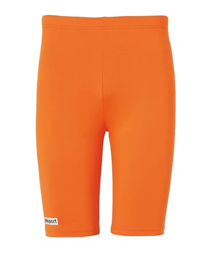 UHLSPORT - DISTINCTION COLORS TIGHTS - Short de Football - Matière Légère - Coupe Moulante - orange fluo - FR : XL (Taille Fabricant : 14 ans)