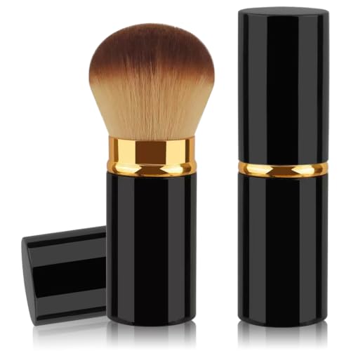 Retractable Kabuki Brush, Travel Powder Face Makeup Brushes