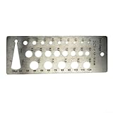 Jauge de forage compacte en acier inoxydable pour une identification précise des forets 1...