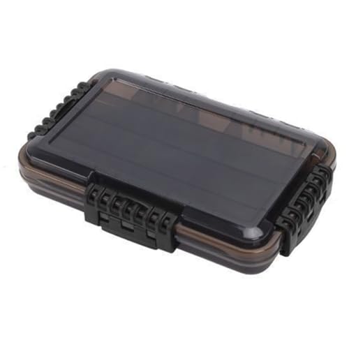 Kznifmk Caja para Accesorios de Pesca, Caja de Almacenamiento de Anzuelos A Prueba de Agua, Caja para Señuelos, Caja de Herramientas Pequeña con Partición Multifunción