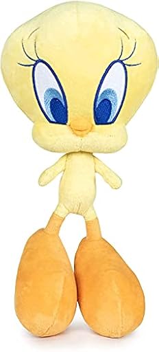 Play by Play Looney Tunes - Peluche de los Personajes - Coyote, Piolín, Taz, Silvestre, Correcaminos, Lucas, Bugs Bunny - Calidad Super Soft (Piolin) | Ya disponible en tu tienda friki favorita! En mundofriki.es!