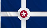 HVATLTL Indianapolis City Flag 3x5FT,Heavy Duty 100D Polyester Flag, Vivid Colors,City of Indianapolis Flags Banners with 2 Brass Grommets for Indoor Outdoor.