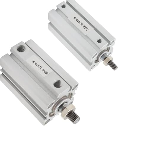 Vérin pneumatique mince à filetage mâle 16mm course 50mm pour mouvement haute précision