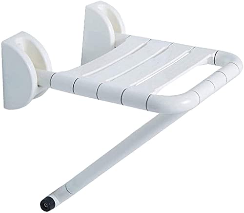 Siège de Douche Mural Tabouret de Douche Chaise de Douche, chaises de Douche Pliables et élévatrices de Baignoire, sécurité antidérapante Robuste (Blanc B)