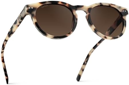 WearMe Pro Round Polarized Sunglasses for Women - Retro Classic U...