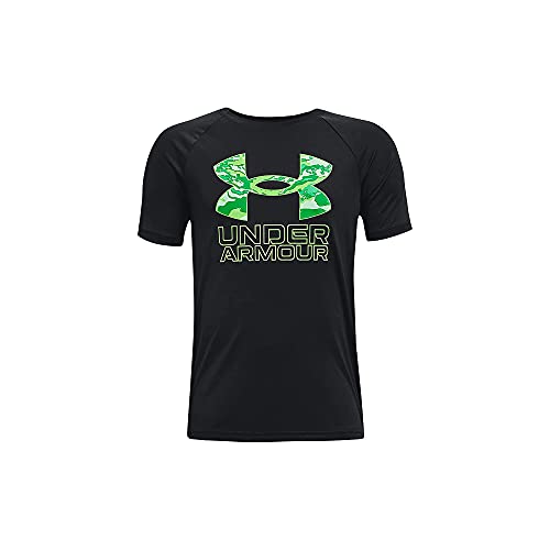 Image of Under Armour Boys' Tech Hybrid Printed Fill Short-Sleeve T-Shirt