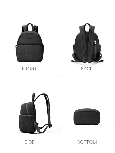 Image of WESTBRONCO Mini Backpack for Women Nylon Small Fashion Backpacks Purse Puffer Lightweight Backpacks for Travel, Shopping, Daily