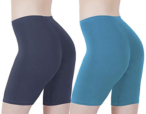 Image of Buy That Trendz Cotton Lycra Tight Fit Stretchable Cycling Shorts Womens | Shorties for Active wear /Exercise /Workout /Yoga /Gym /Cycle /Running Red Grey Combo Pack of 2