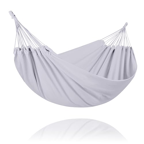 Image of SUNCREAT Medium Size Tree Hammocks for Outside, Patio Hammock Without Stand, Light Gray