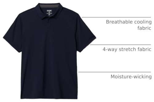 Polo para hombre Rhone Commuter, tejido FlexKnit con estiramiento, anti-arrugas y control de humedad miniatura 4
