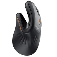 ProtoArc Mouse Ergonomico, EM11 NL Mouse Verticale Senza Fili Ottico Ricaricabile con 3 Porte...