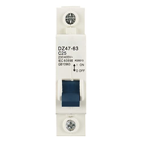 Baomain Miniature Circuit Breaker Dz47-63 C25 Ac 230V 400V 25Amp 1 Pole Din Rail Mounting #TOP1