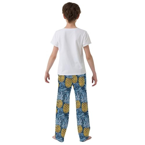 ALAZA Fruit Pajamas Bottoms with Pockets Comfy Pjs Sleepwear Elastic Waistband Pajamas Pants Lounge Pants for 6-14 Years3