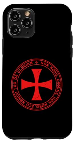 Knights Templar Cross Motto Emblem | Christianity Black Case for iPhone 11 Pro