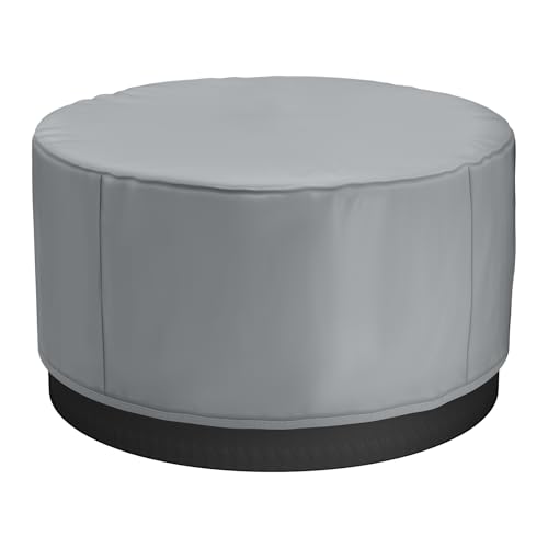 VEVOR Copertura per Vasca Idromassaggio da Esterno Rotonda 2000x850 mm, Protezione Impermeabile, Copertura per Vasca da Bagno da Esterno Tessuto Oxford 600D, Rotondo, Grigio