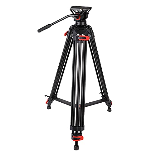 DF16L Coman Professional Heavy Duty Aluminum Tripod 1890mm Video Tripod 360 Degree Q5S Fluid Head With Carry Bag
