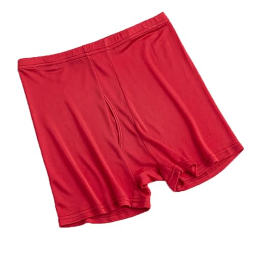Men's Boxer Shorts Briefs 100% Mulberry Silk Underwear Loose Soft Panties Mid Waist Thin Seamless Daily Underpants