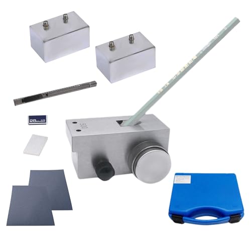 ASTM D3363 Pencil Hardness Tester, WQV 3 in 1 Pencil Hardness Tester Kit with 500/750/1000g Load Weights for Paint Coating Film Scratch Test