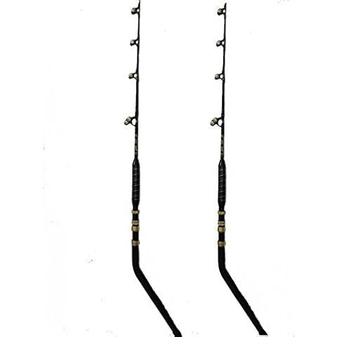 EatMyTackle 140-160 Pound Bent Butt Fishing Rods | Blue Marlin Tournament Edition (2 Pack) Cover