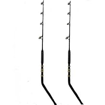 EatMyTackle 140-160 Pound Bent Butt Fishing Rods | Blue Marlin Tournament Edition 2 Pack