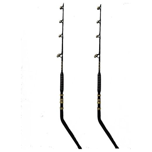 EatMyTackle 140-160 Pound Bent Butt Fishing Rods | Blue Marlin Tournament Edition (2 Pack)