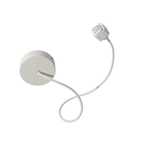 Qazqa Schienenbeleuchtung Zubehör für Schienensystem - Iconic - Weiß, Rund, 100cm,