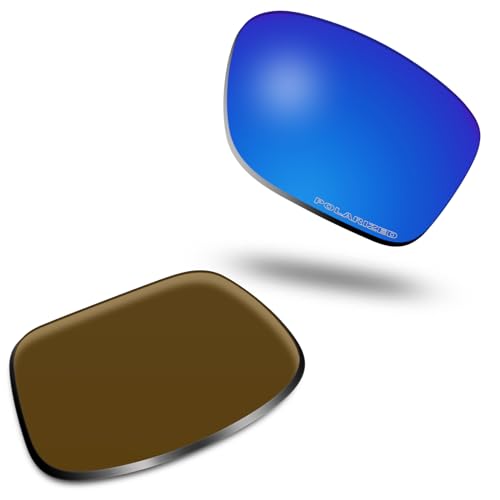 SOLODAD Replacement Lenses for Oakley Turbine OO9263 Sunglasses Polarized-Shark Blue