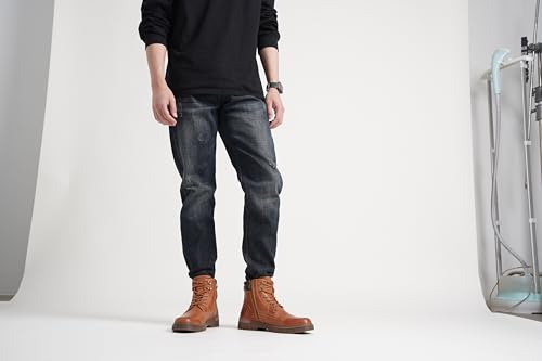 Image of Jousen Mens Boots Fashion Casual Boot Hiking Zipper Chukka Boots for Men