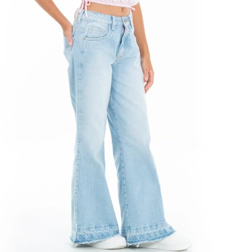 Girls Jeans High Rise Ripped Boyfriend Bootcut Jean - Teen Jeans for Casual Occasions