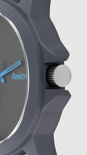 Image of Fastrack Space Rover Quartz Analog Black Dial Silicone Strap Unisex Watch-38024PP54 /NT38024PP54