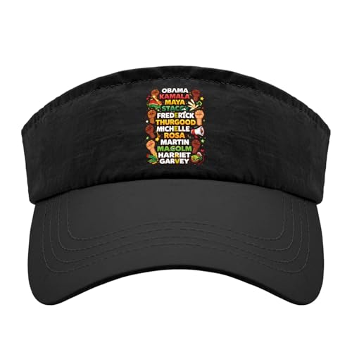 Black leaderses Names History Shirt Hat Golf Visor caps for