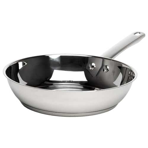 La mejor selección de Sartenes para saltear disponible en línea para comprar. 44 Ecolution - Sartén clásica de acero inoxidable, salteado de calidad profesional, base encapsulada, mango remachado de agarre cómodo, apto para estufa, apto para horno, apto para...