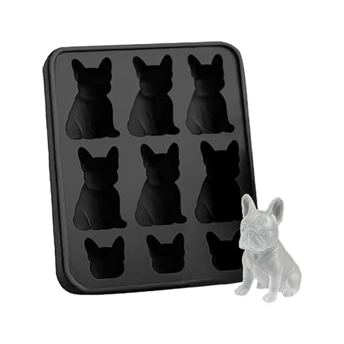 Weqizuerqi - Molde para cubitos de hielo para whisky, con forma de animales Rigolos con 9 cavidades | Bandeja de hielo para whisky antiadherente de calidad alimentaria, irrompible para restaurante