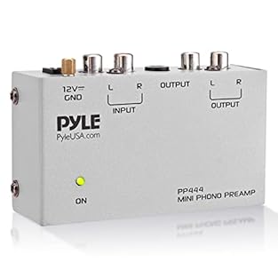 CONVERTS PHONO SIGNALS: A turntable preamp that converts phono signals to Line Level Signals. This state-of-the-art circuitry phono preamp can accommodate magnetic pickups with an input sensitivity of 3mV at 50K Ohms. LOW NOISE OPERATION: Offers outs...