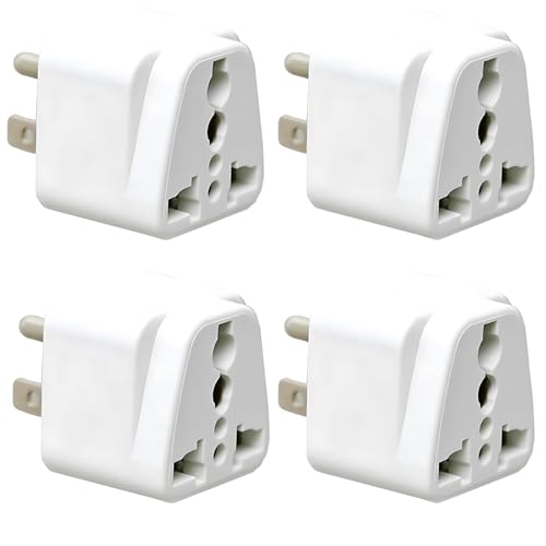 Image of 3-Pin US Conversion Plug Type-B, Heavy-Duty Electrical Adapter for Industrial Use, Durable and Reliable, Easy Installation (Pack of 4)