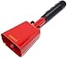 WMM 10 Inch Cow Bells Noise Makers Cowbells for Sporting Event Cheering Bell for Football Games Large Steel Cowbell with Handle Solid School Bells Call Bell (2-Pack Red)