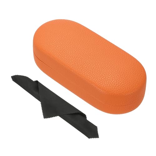 Image of PATIKIL Hard Shell Eyeglasses Case, PU Leather Large Glasses Case Litchi Grain Protective Sunglasses Organizer for Women Men