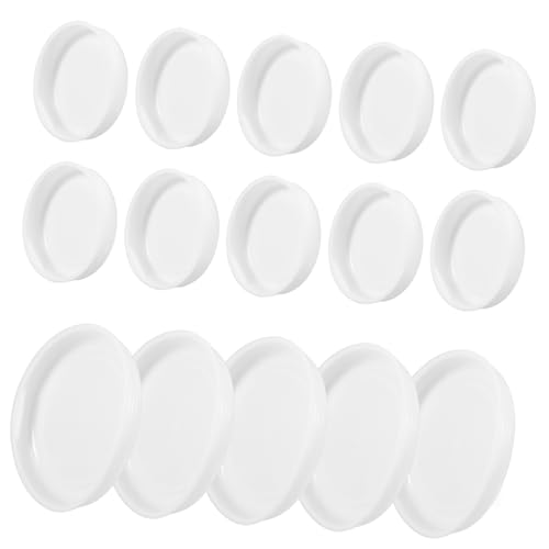 SEWACC 50pcs Paper Tube Mailing Tube Cap Painting Paper Tube Cap Cardboard Tube End Caps Paper Poster Tube Cap Round End Cap Tops Plug Caps Small Poster Tube End Caps White Plastic
