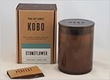 Stoneflower Kobo Soy Candle From The Woodblock Collection