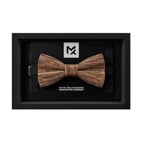 MAY-TIE Herren Fliege aus Kork | Holz Braun | Vegane Korkfliege Herren |...