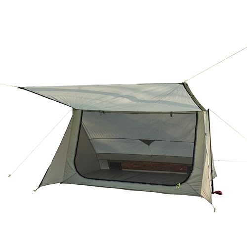 Nature Link Sirius Two Ultralight Backpacking Tent, 2 Person Trekking Pole Backpacking Tent, Waterproof, Compact, Single Wall, Bushcraft Shelter for Camping, Hiking, Kayaking