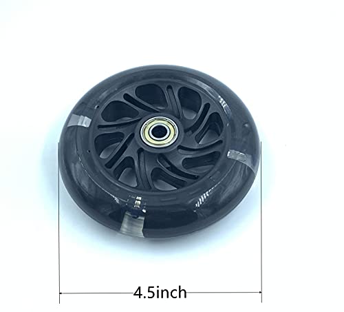 Image of a Pair of Children's Bicycle Riding Flash Silent Training Wheels, Suitable for 12-20 inch Single Speed Bicycles (Black111)