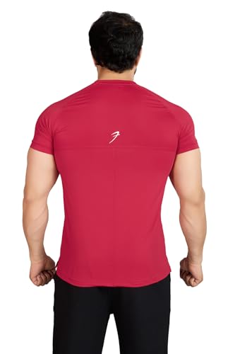 Image of FUAARK Men's Round Neck Slim Fit Gym Sports T-Shirt