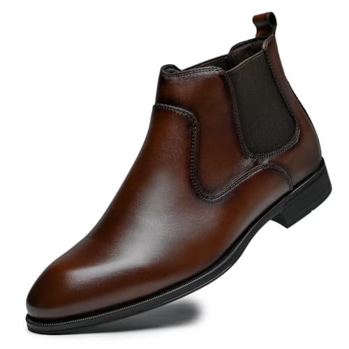 Image of Holy ark Mens Chukka Boots, Stylish and Comfort Leather Chukka Ankle Boots Brownish 11
