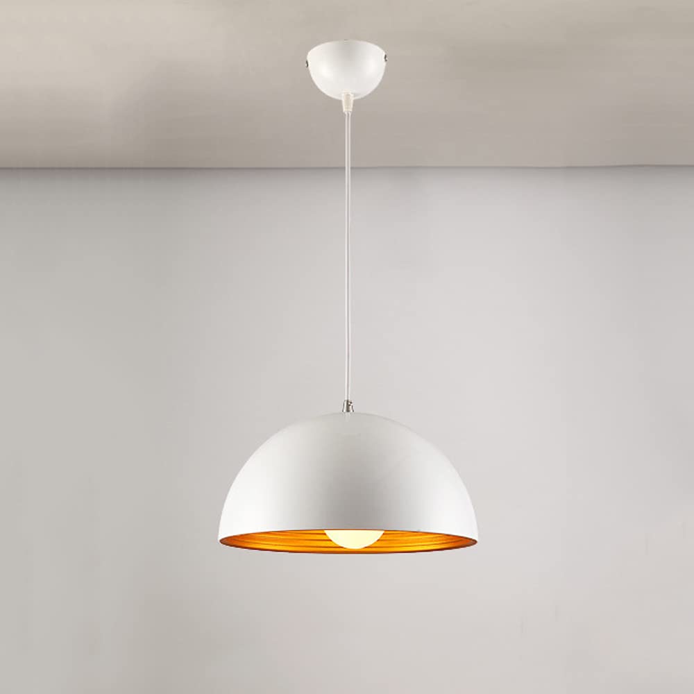 FYZDLAOR Aluminum Pendant Light,Double-Layer Lampshade,Adjustable Length Pendant Ceiling Fixture,Home Or Commercial for Interior Chandelier（E27）