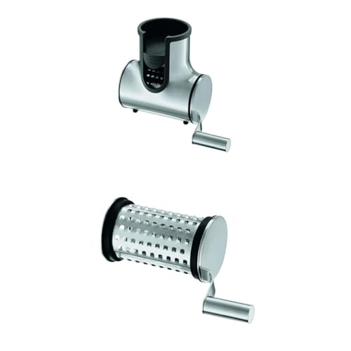 RÖSLE Bundle aus Käsemühle zum Reiben von Käse und Schokolade, Edelstahl 18/10, 2x Reibeeinsatz, komplett zerlegbar und spülmaschinengeeignet, 15,5 x 6 x 11,7 cm RÖSLE Bundle aus Käsemühle zum Reiben von Käse und Schokolade, Edelstahl 18/10, 2x Reibeeinsatz, komplett zerlegbar und spülmaschinengeeignet, 15,5 x 6 x 11,7 cm