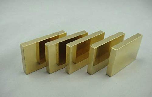1pcs Professional Rockwell Plastic Hardness Block 100-120HRL Copper Bronze Rectangle Hardness Test Block Specular Surface 60x40x8mm 0.2kg