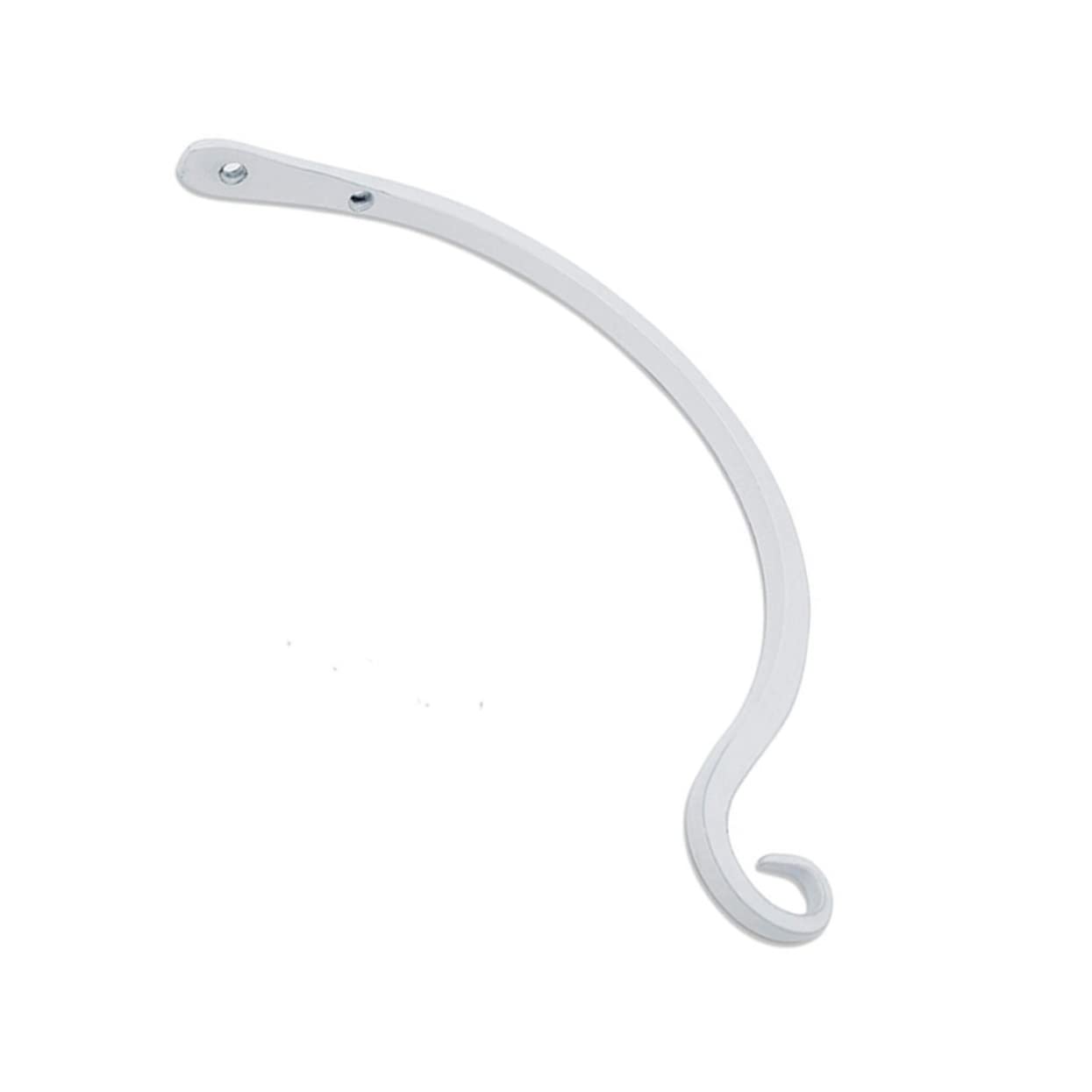 2pièces Crochet De Suspension Fer Pour Pot De Fleurs Crochet Mural De Jardinage Support De Jardinage Intérieur Et Extérieur Blanc