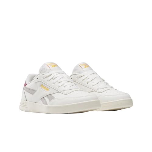 Reebok Women's Court Advance Sneaker, Chalk/Scorched Earth/Hoop Red, 10